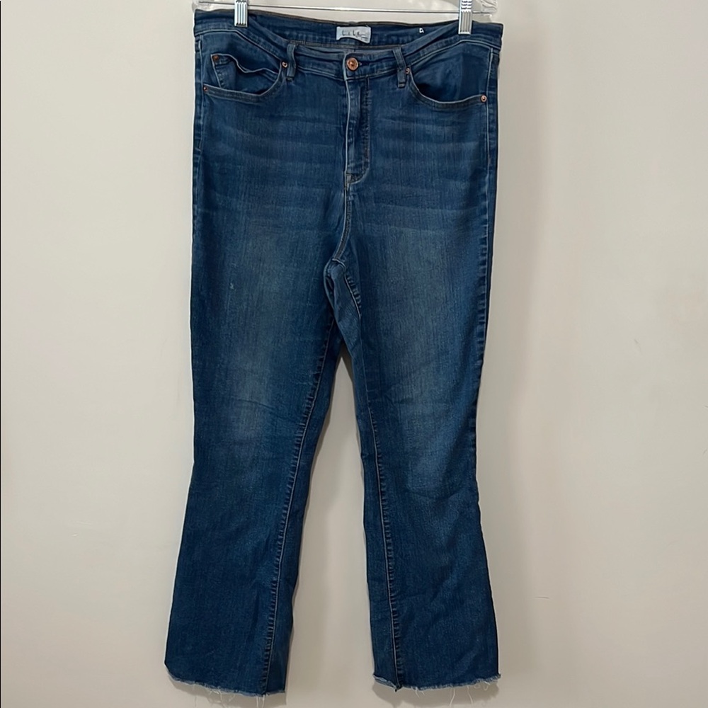 Nicole Miller High Rise Flare Jeans